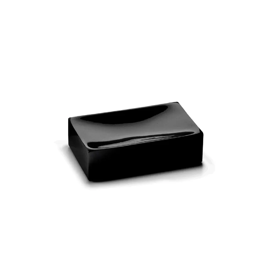 Set Bagno Wendy Meubetmoi - 4 Pezzi In Poliresina E Base Minerale, Design Classico Nero