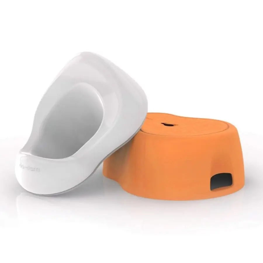 Riduttore WC per bambini bianco e arancio linea Da-Dam