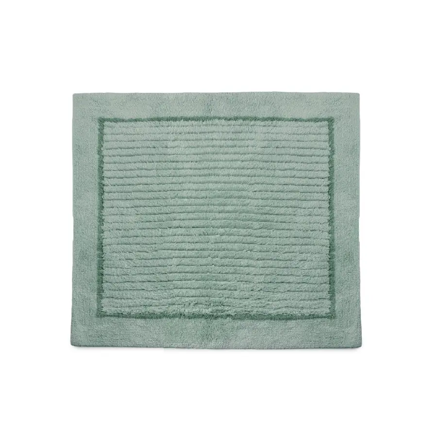 Tappeto bagno antiscivolo 50x50 cm in cotone verde - Land di Gedy