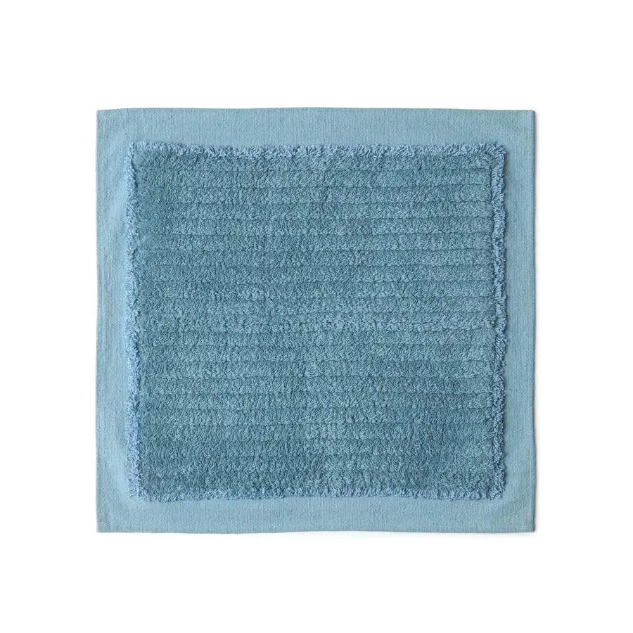 Tappeto antiscivolo 50x50 cm in cotone azzurro - Land di Gedy