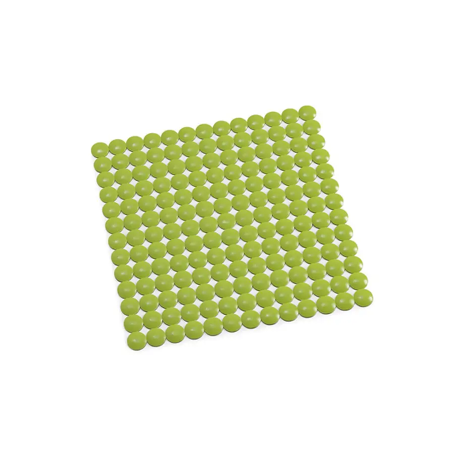 Tappetino antiscivolo per lavello 32x32 cm in pvc verde acido - Soap di Gedy