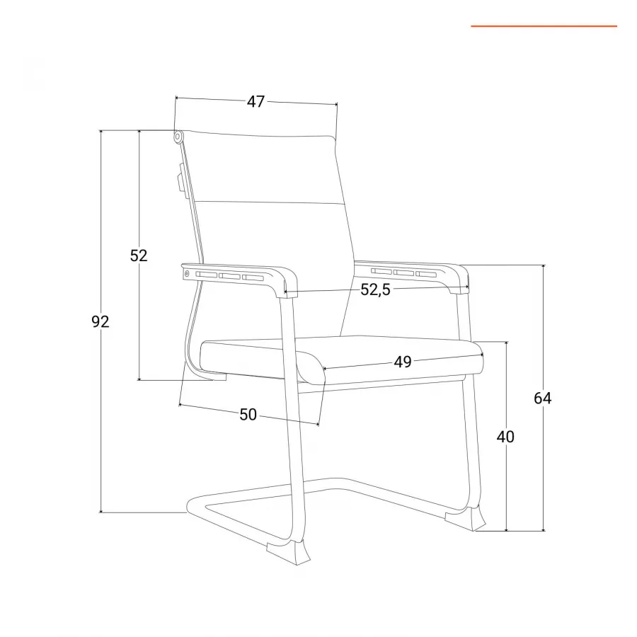 Set 2 poltrone da ufficio in similpelle tortora - Senior