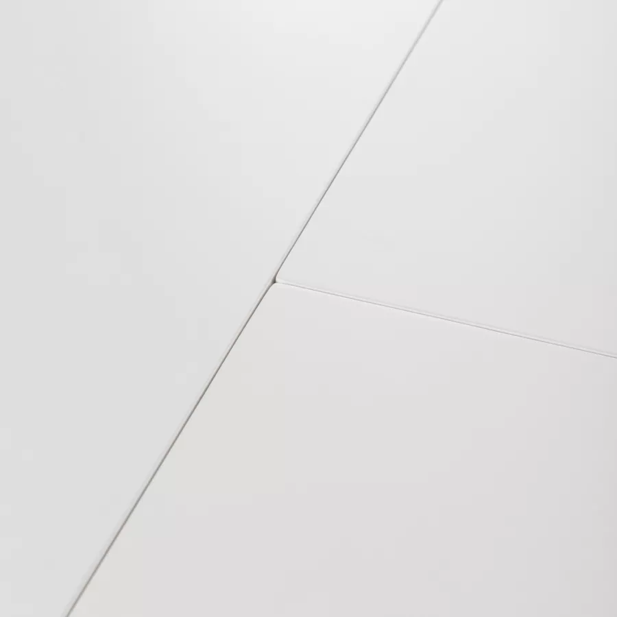 Tavolo da pranzo allungabile bianco 120/160 x 80 cm STAVERTON 