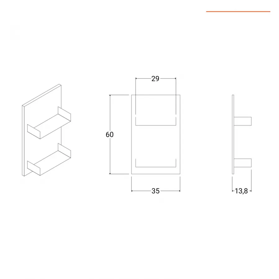 Mobile bagno sospeso 150 cm profondo 51,5 cm bianco sx e specchio -  Desiderato Plus