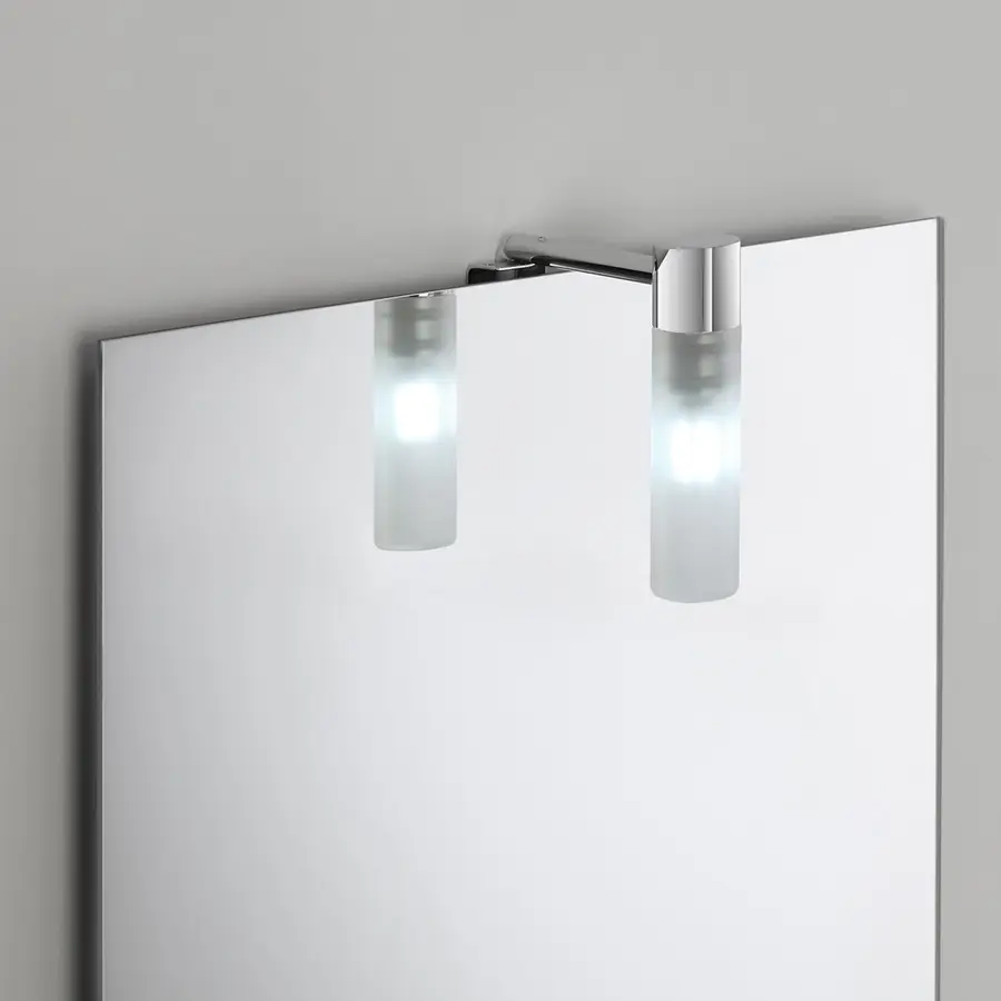Lampada LED 12 x 10 cm per specchio filolucido cromato