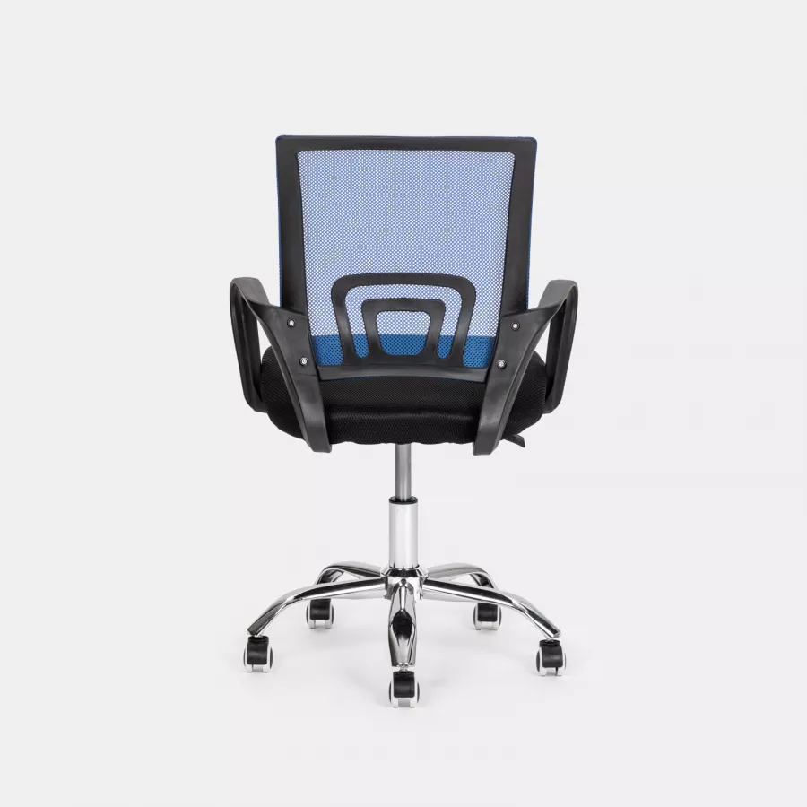 Morris Living The Giza: Sedia Reclinabile Girevole In Tessuto Blu Lago Con Poggiapiedi Incluso - 2
