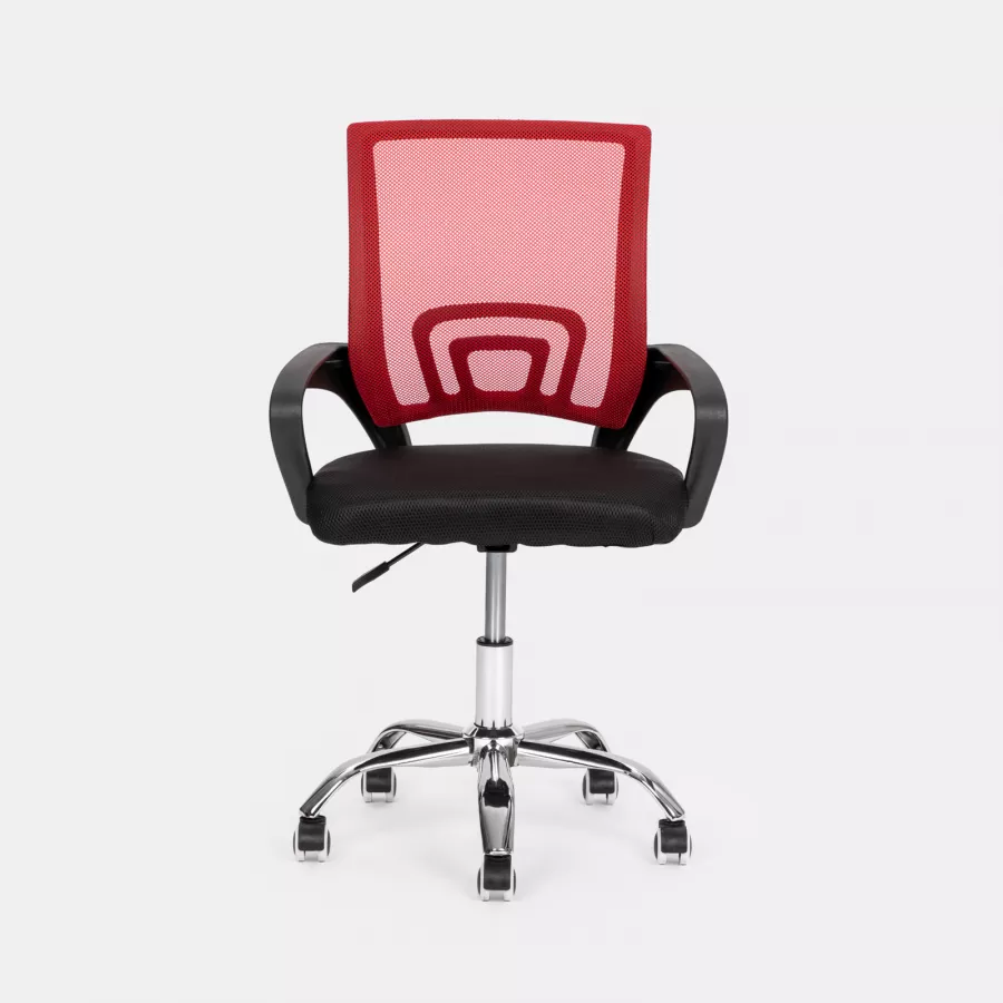 Fodera Elastica Per Sedia Ufficio – Rosso, 48×52 Cm, In Poliestere, Proteggi Seduta