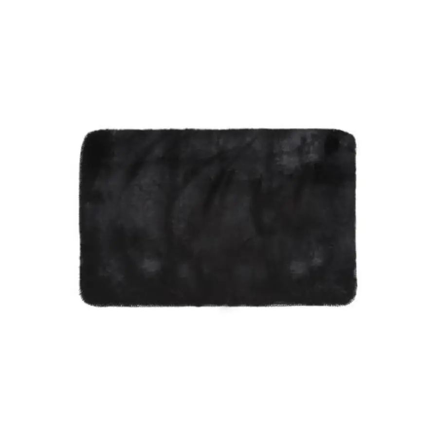 Tappeto in poliestere 40 x 60 cm con antiscivolo in gomma nero - Serie Cloud