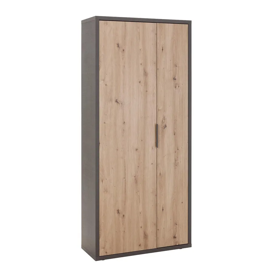 Scarpiera Forte TRONDHEIM 54x91 Cm – Legno Rovere, 1 Anta + Cassetto, Design Salvaspazio - 5