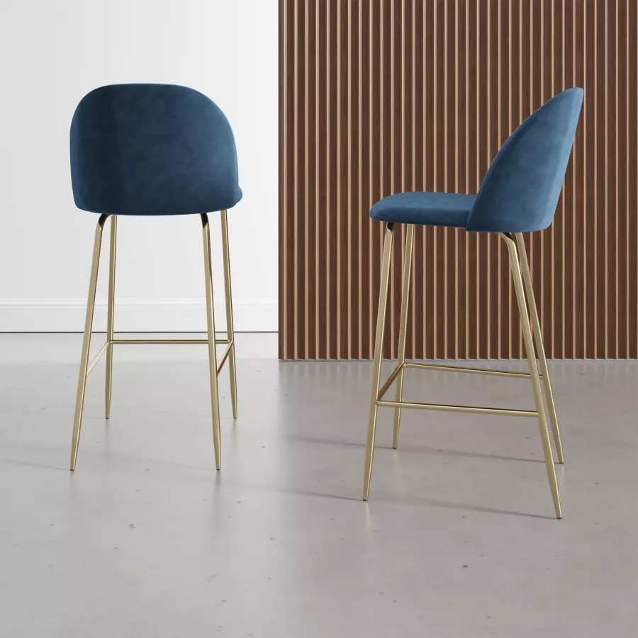 Signature Design by Ashley Valebeck - Sgabello da bar girevole moderno, 62,2 cm, colore: Bianco