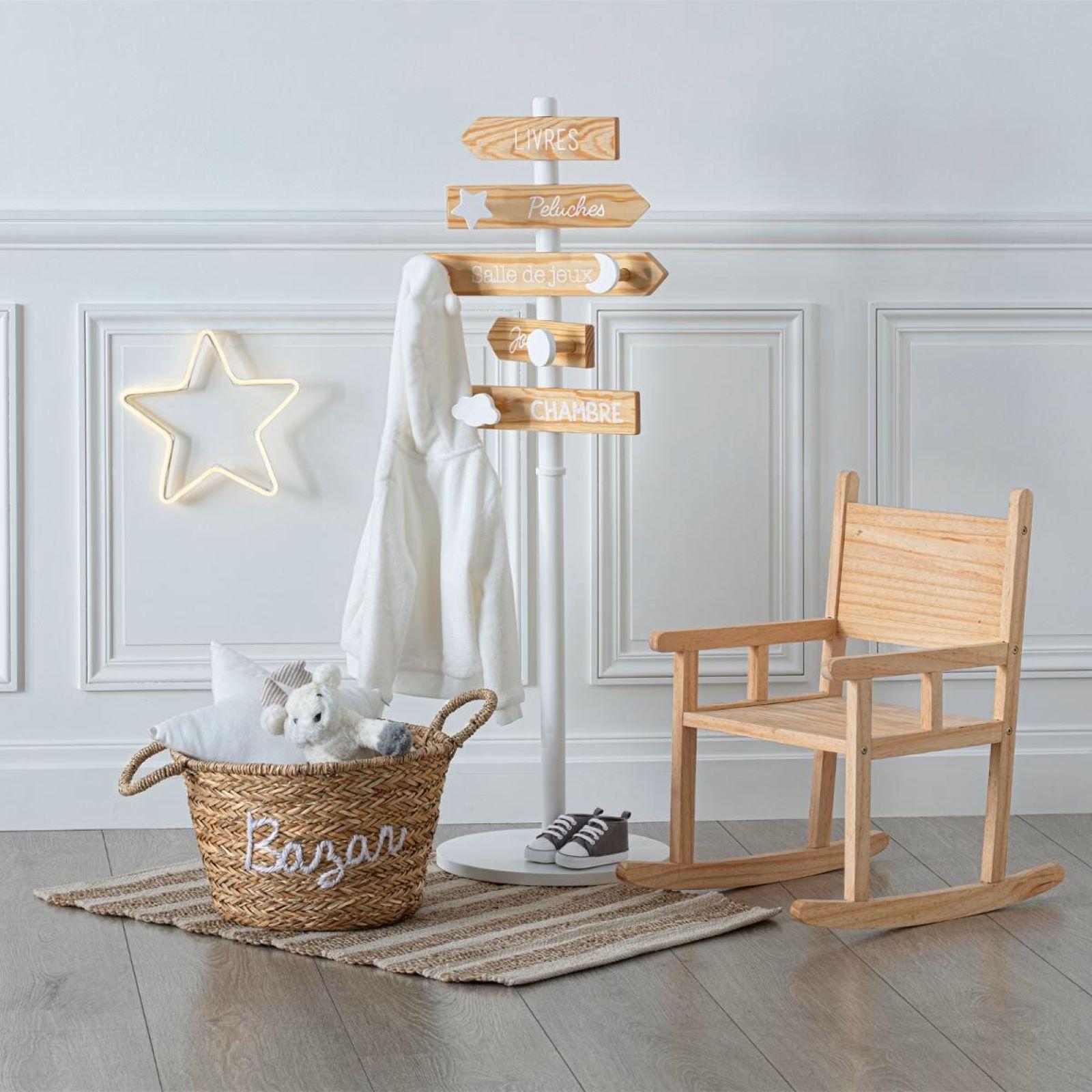 Appendiabiti per bambini legno marrone 115x82x33cm