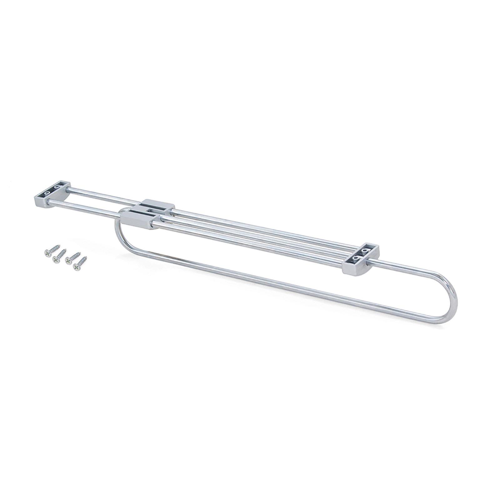 Guardaroba Dmarsic, Mobile Appendiabiti Per Camera Da Letto, Armadio A 2 Ante Scorrevoli 180x65h204 Cm Bianco 89918081
