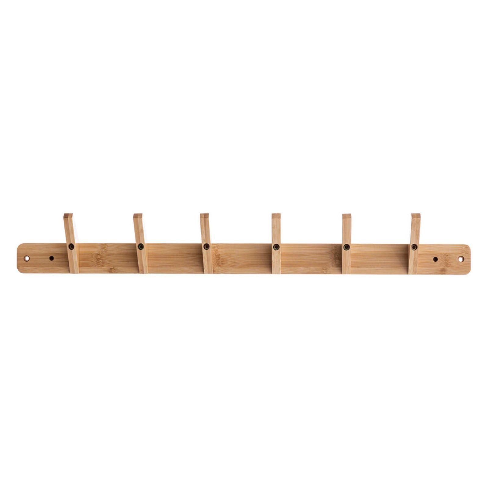 Appendiabiti da parete in legno con 3 ganci resistenti, design