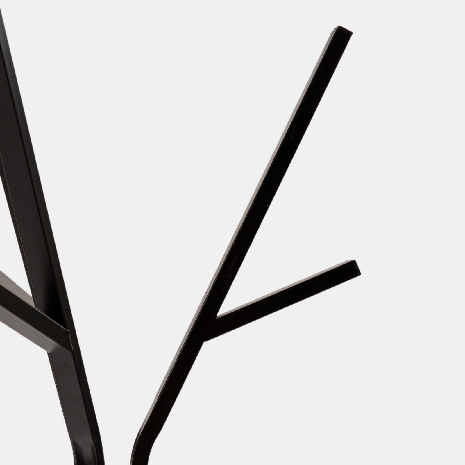 M2 Kollektion Vigo 2 – Appendiabiti Da Parete In Metallo – 79x45x40 Cm – Nero – Con Cappelliera - 2