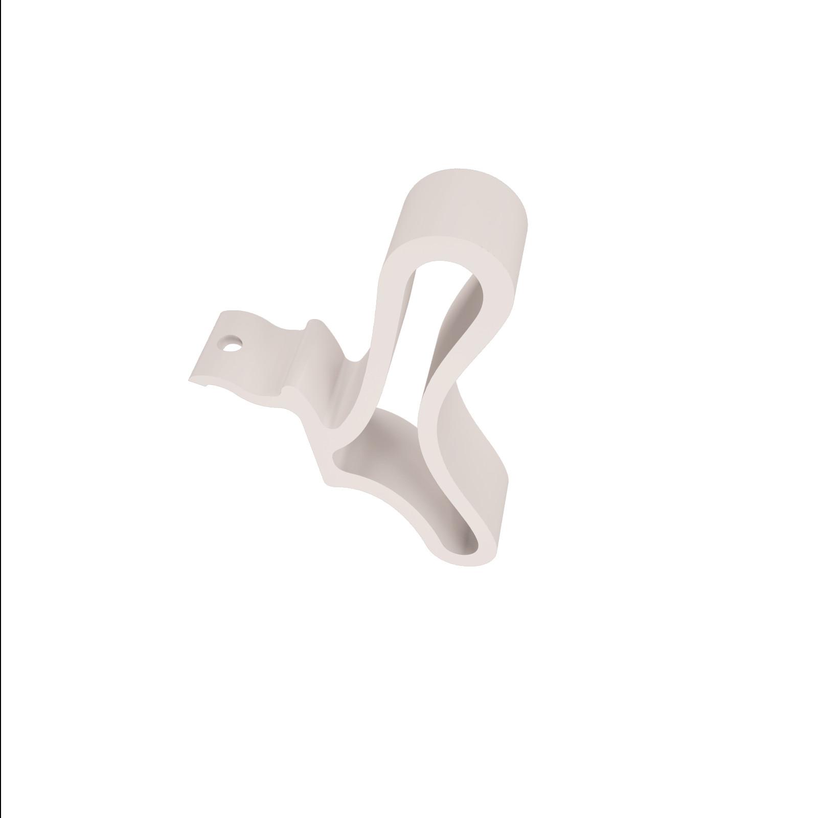 Ganci Per Tendaggi Verticali 89 Mm Bianco - Confezione Da 25 Pezzi Di Ricambio Per Riparazione Doghe, Adatti Per Profilo Superiore 20mm