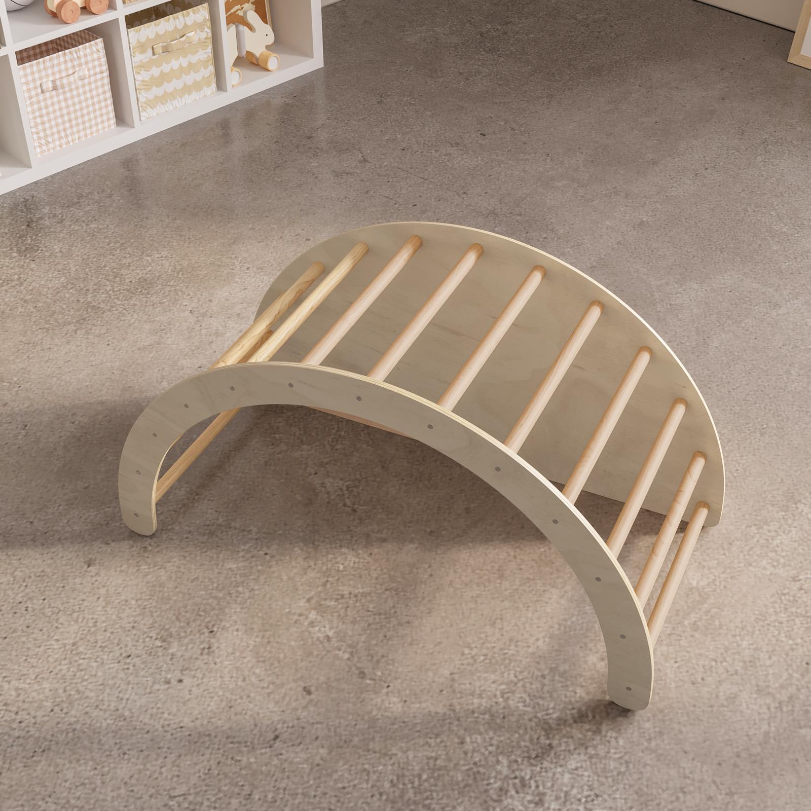 Arco Da Gioco In Legno Activity Per Bambini 0+ | Palestrina Pieghevole Con Colori Naturali | Giocattolo Sicuro Per Neonati Da 0 A 6 Mesi