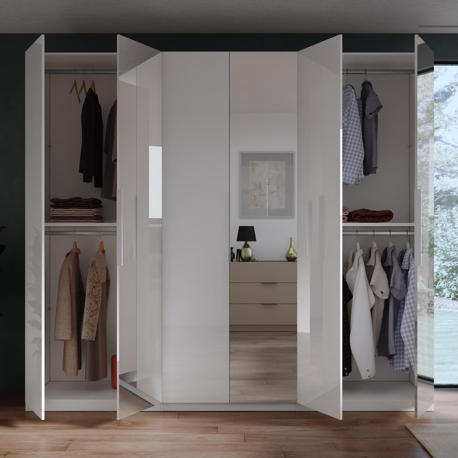 Armadio Gabriella Roba 3 Ante Con Soft-Close - Bianco, 190x139x52cm, Per Cameretta Bambini - Foto 3