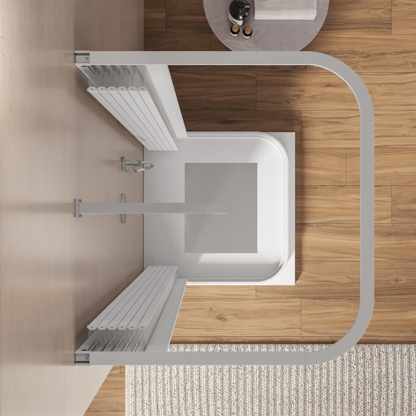 Paroi De Douche Ariete 3 Côtés – 80x80x80 Cm – Ouverture Centrale, Modèle HDC00118
