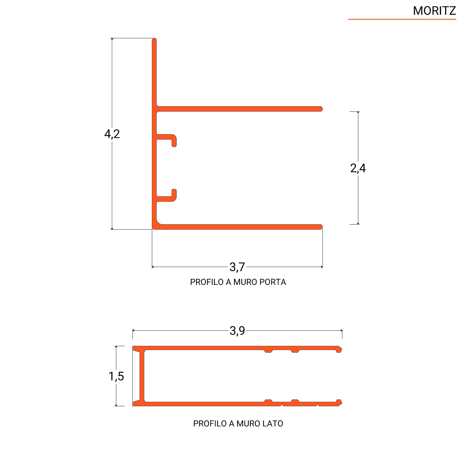 Box doccia 75x105 cm scorrevole vetro trasparente anticalcare profilo cromo  195h - Moritz