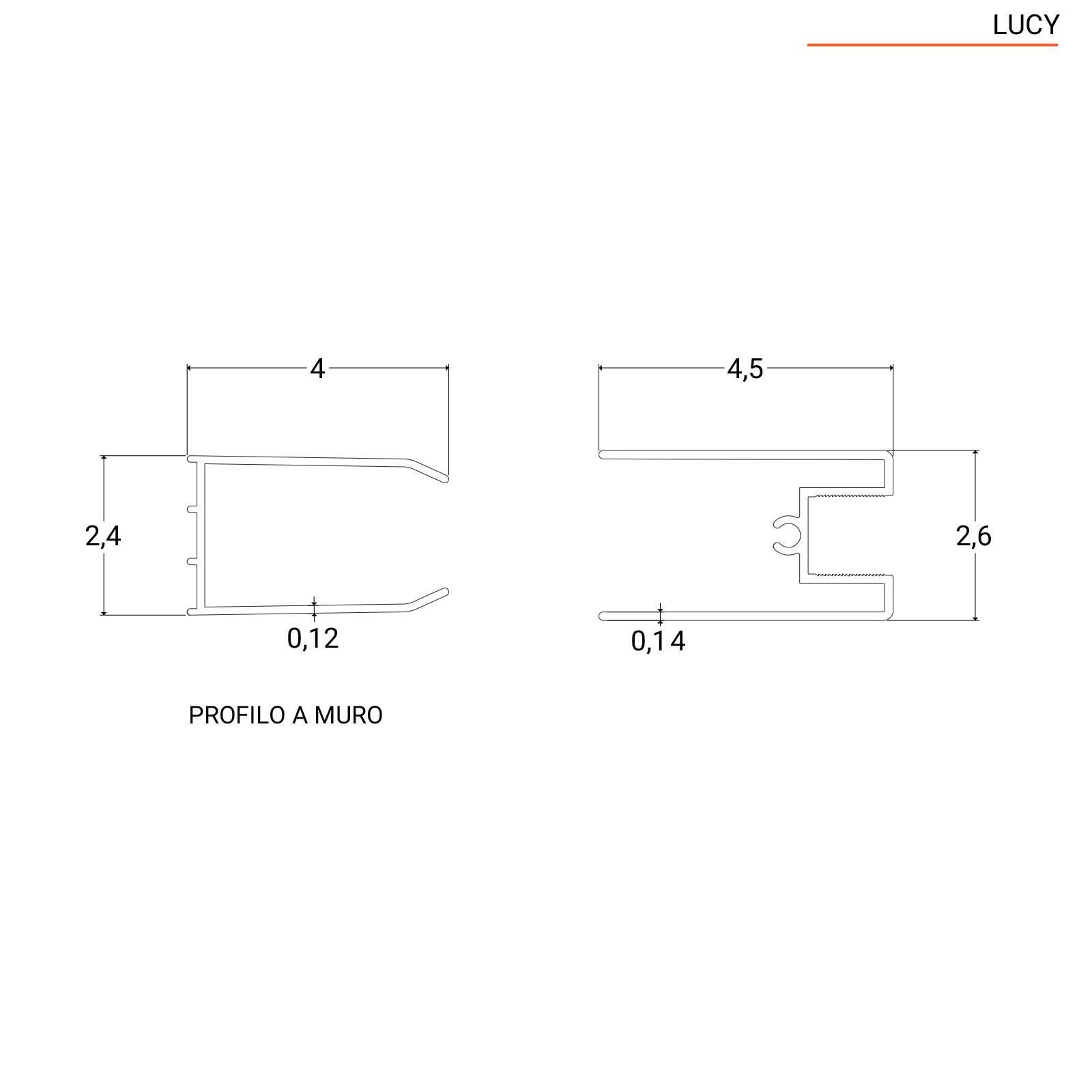 Box doccia 80x140 cm scorrevole in vetro anticalcare trasparente e profilo  cromo 200h - Lucy
