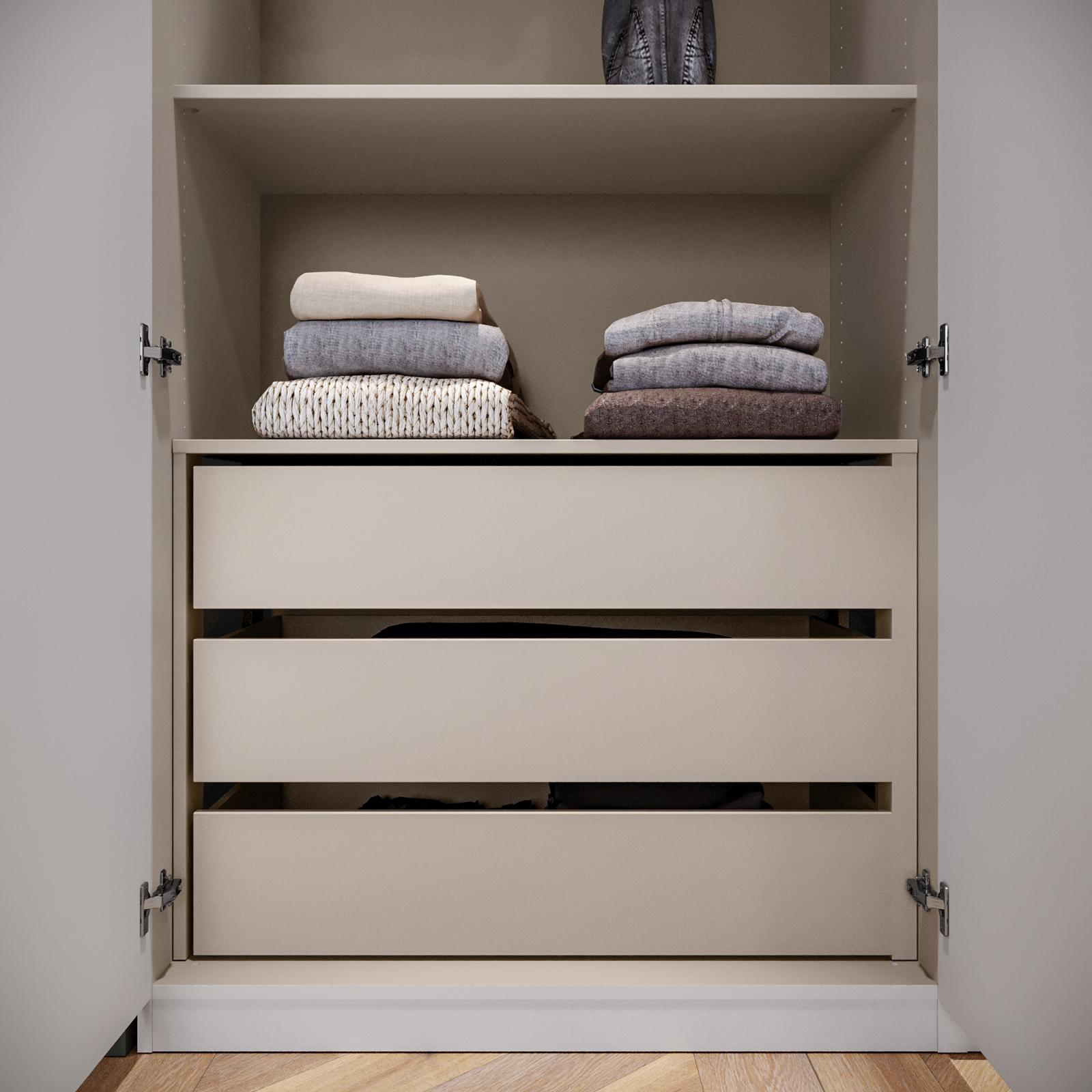 Cassettiera CAIYUN Per Camera Da Letto – 5 Cassetti (4 Piccoli + 1 Grande), Struttura In Legno E Metallo, Piedini Regolabili
