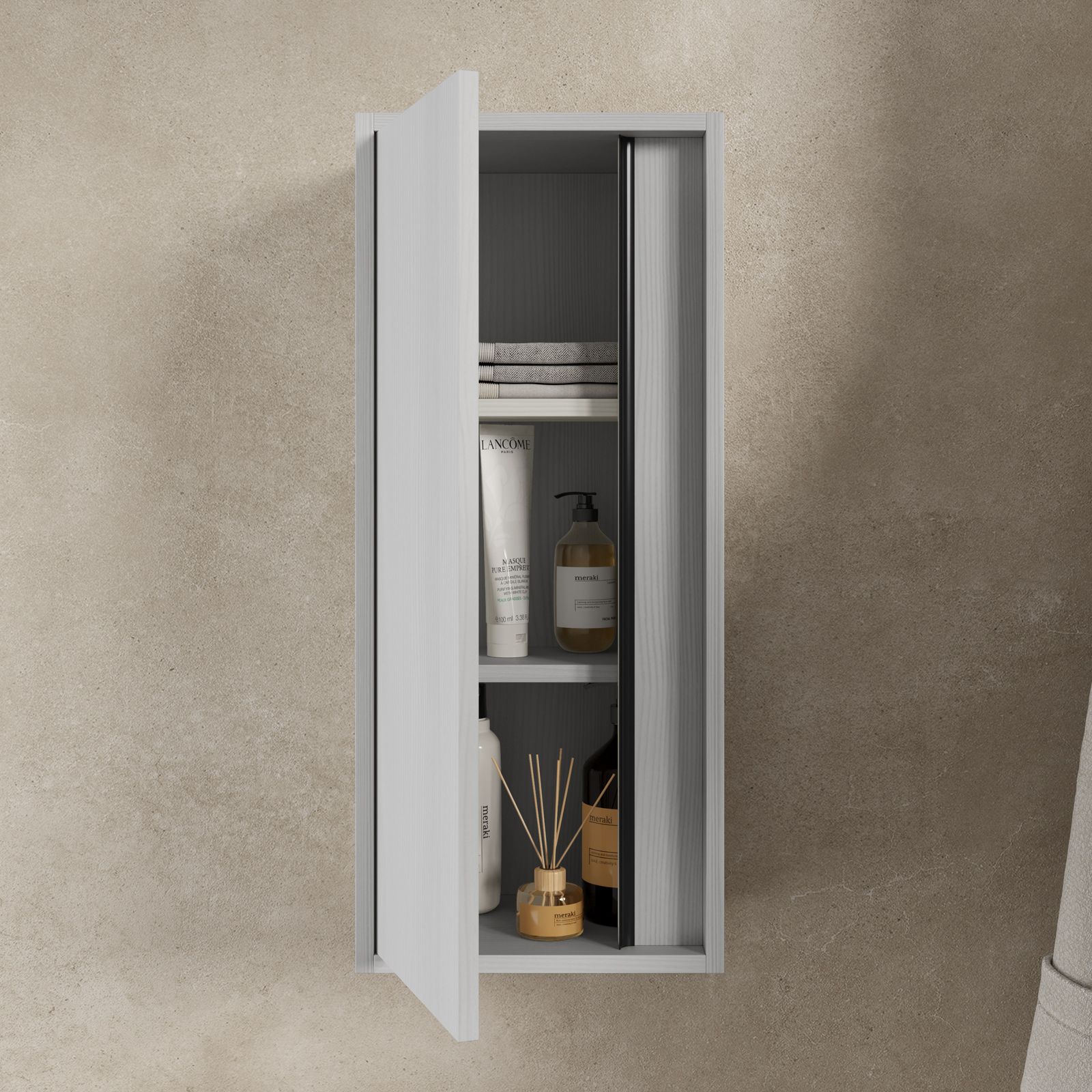 Colonna bagno sospesa 130x25x27cm: Acquista online   Colore  Mobile Finitura Legno Marrone - 8702