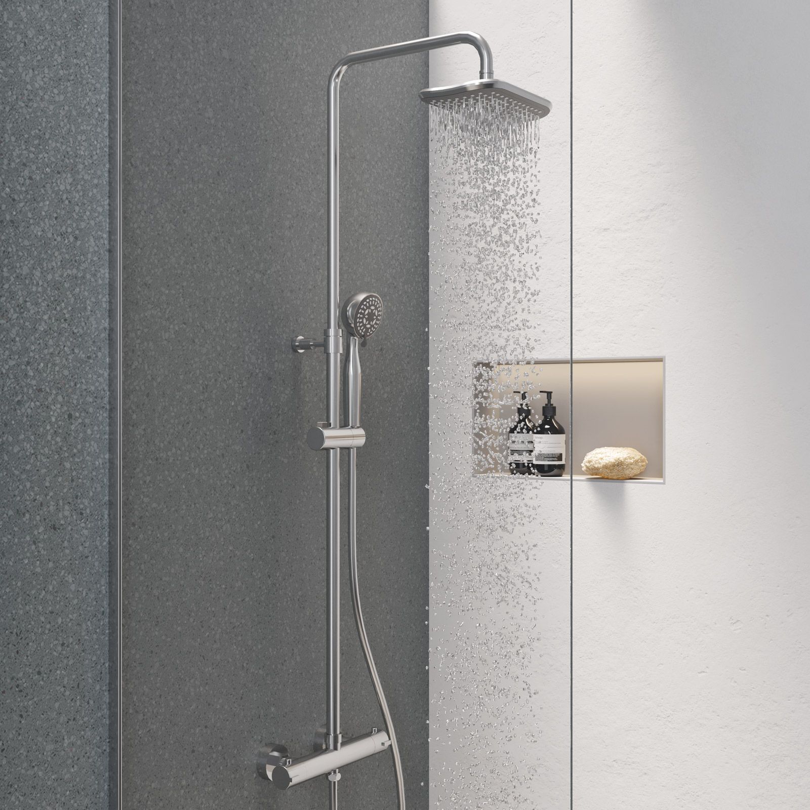 Colonna Doccia Set doccia con termostato Accessori doccia Sistema docc