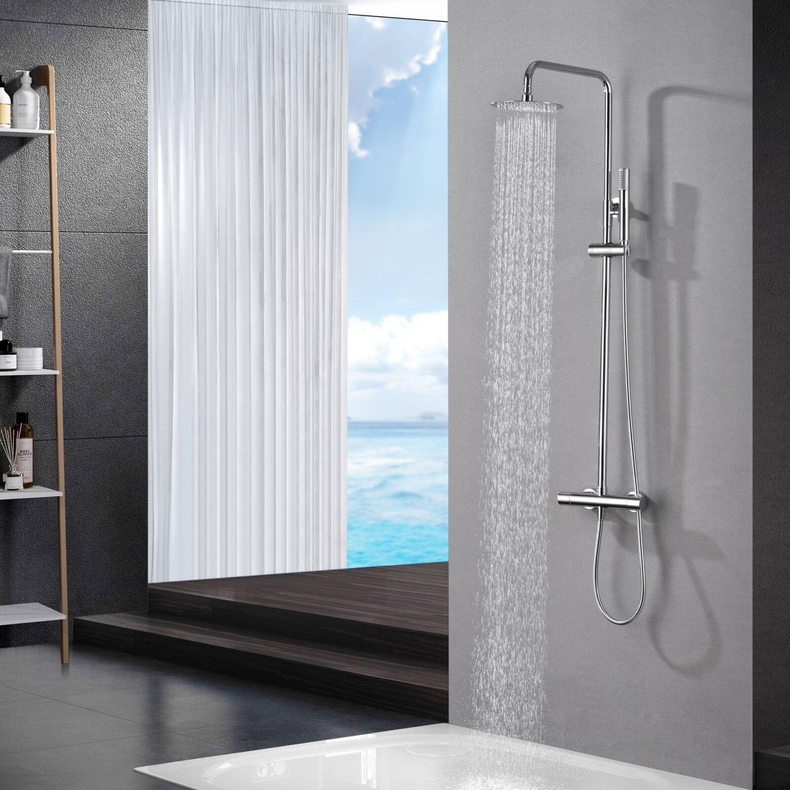 DEGHI MOBILI Mobile Bagno Sospeso 80 Cm Jasmine Bianco Opaco