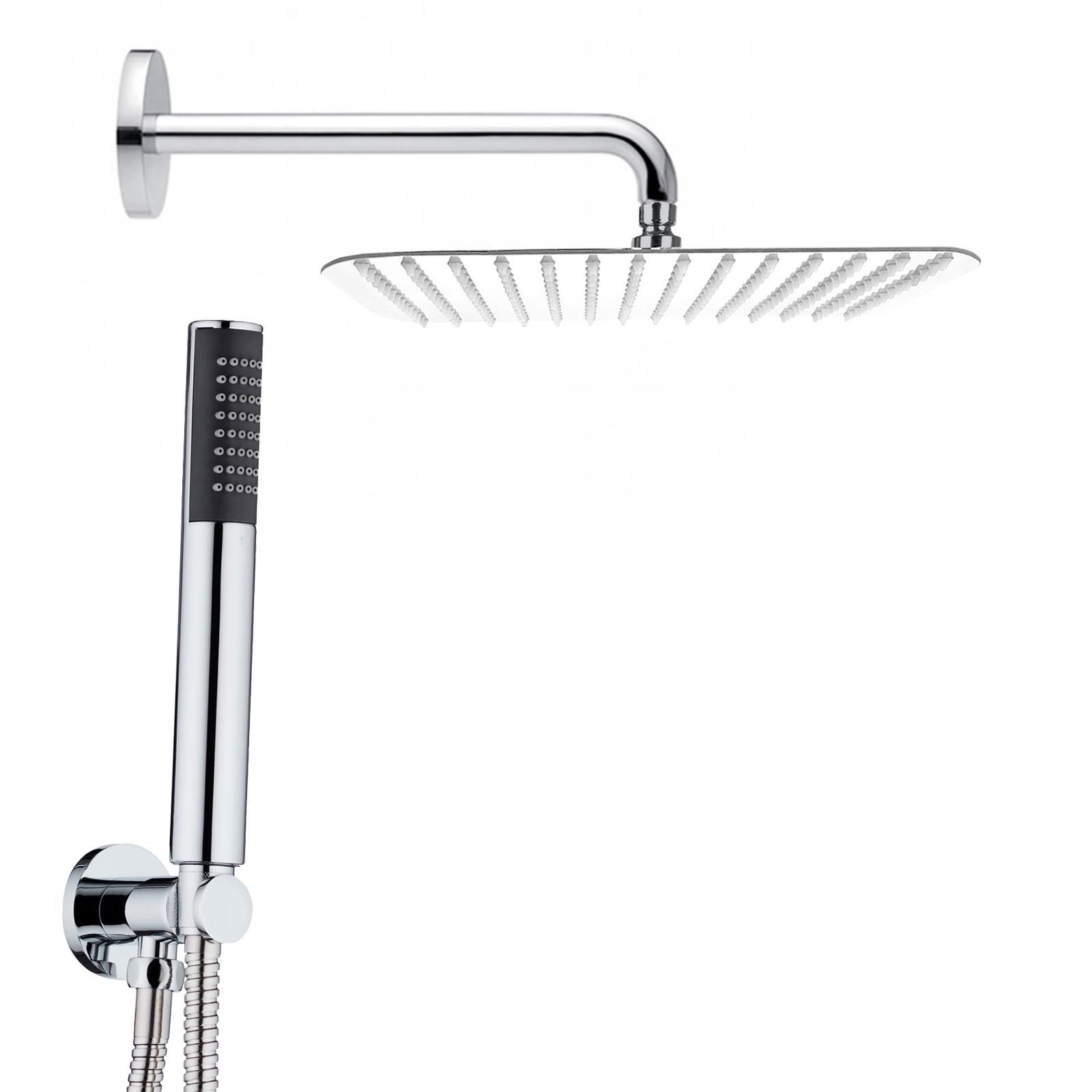 304 In Acciaio Inox 3 Modalà Soffione Doccia Rotondo Ad Alta Pressione Spa Soffione Tubo Bagno Rubinetto Del Bagno Accessori Set Gadget  13
