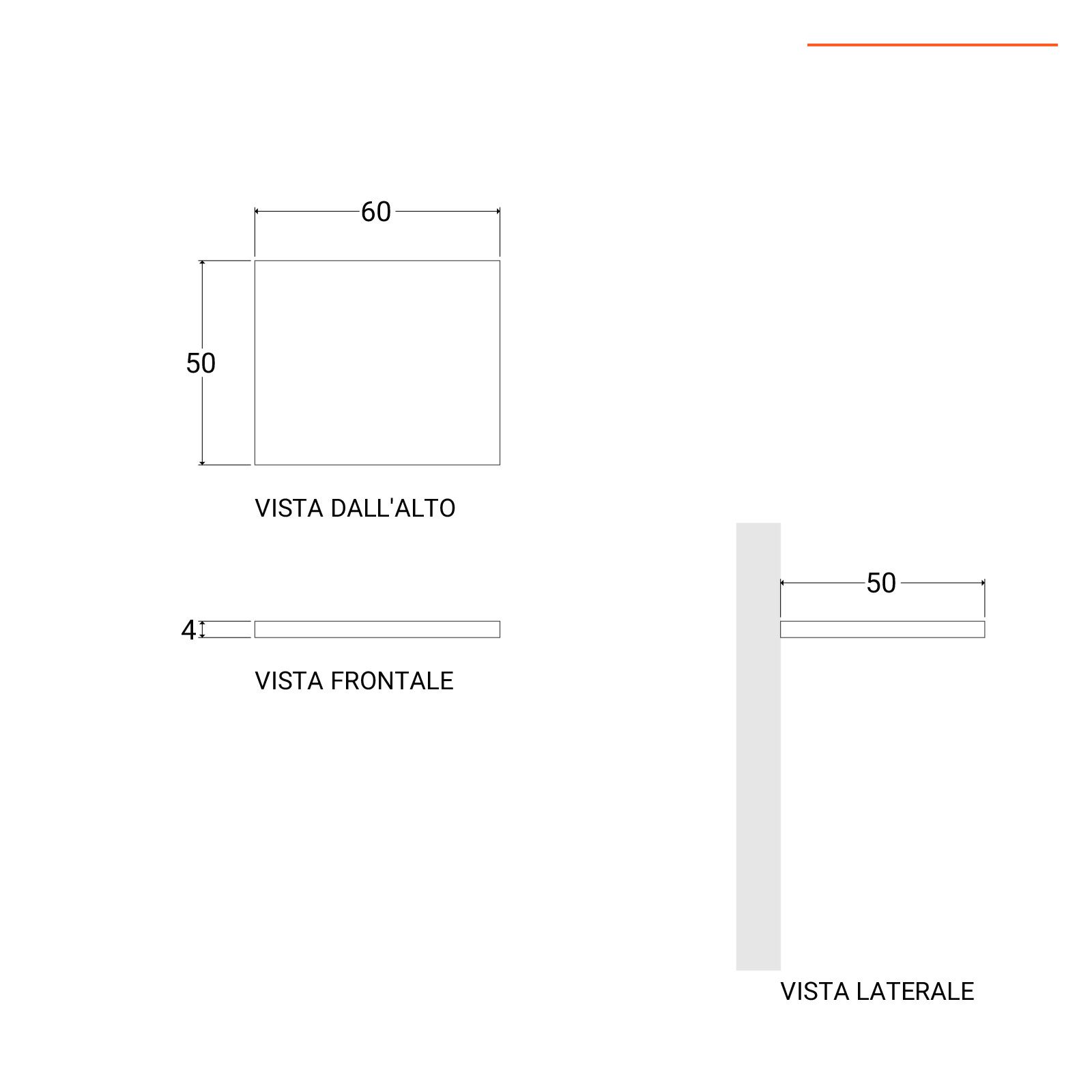 Composizione sospesa legno tortora con mensola e cassettone 60 cm con  fissaggio