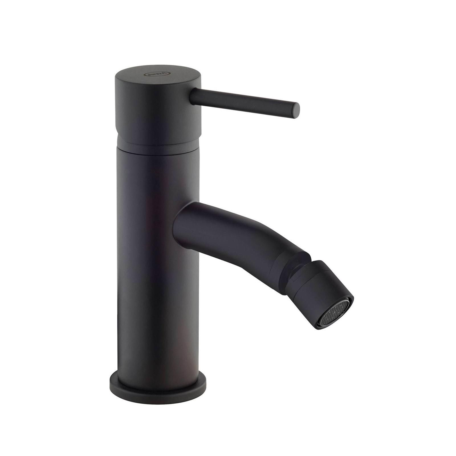 Rubinetto bagno lavabo miscelatore nero 360° alto monocomando bidet casa  ottone