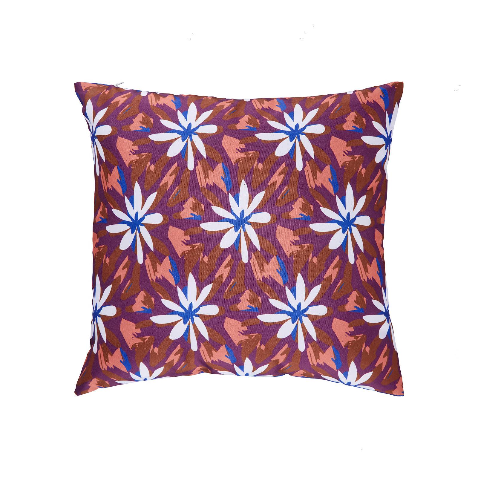 Federa Per Cuscino 40x40 Cm Con Ricamo Floreale Aari – Copricuscino Di Lusso Per Divano E Letto, Fatto A Mano In India - 3