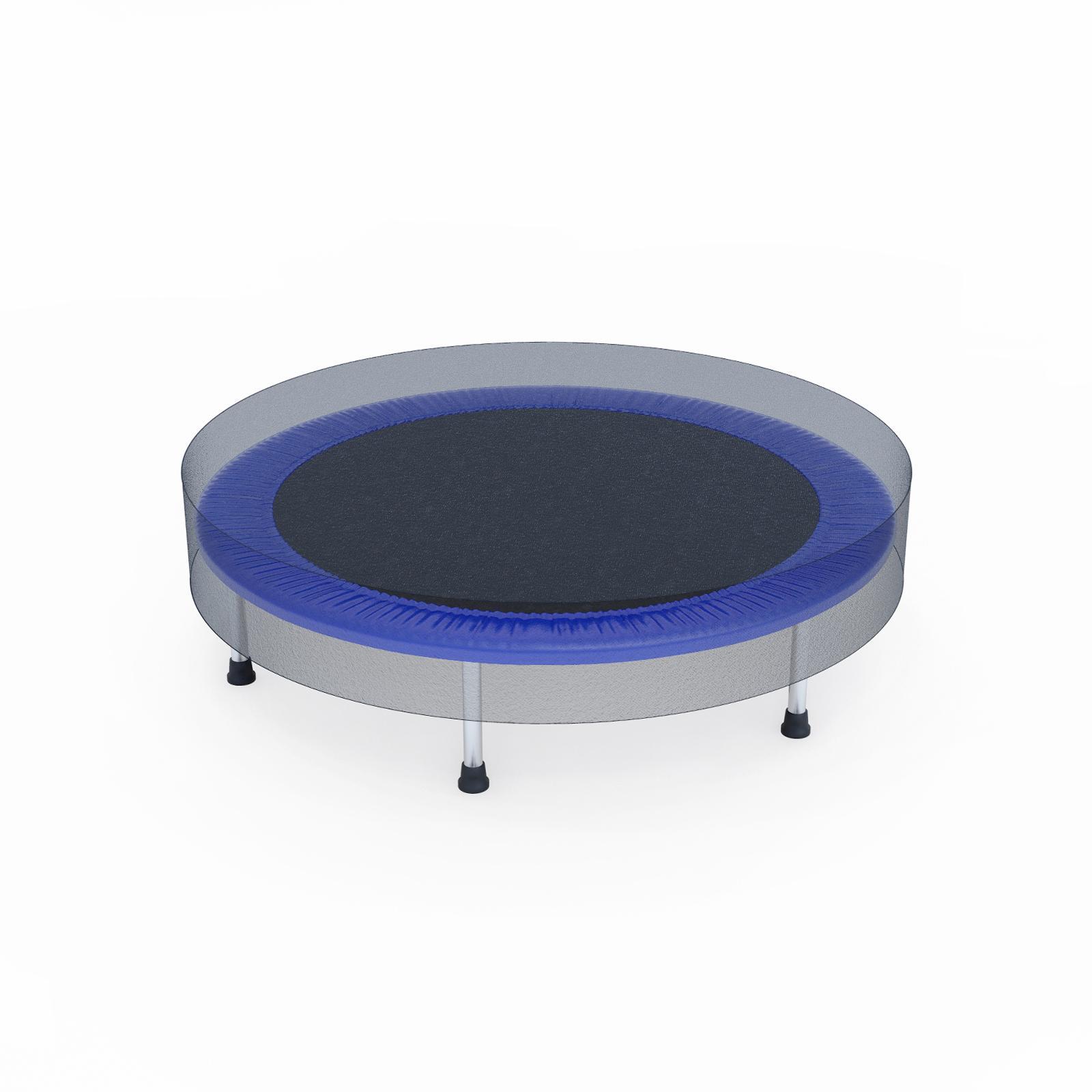PRELGOSP Copertura Bordo Tappeto Elastico, Protezione per Bordo di Trampolino Mini Resistente ai Raggi UV Antistrappo Ricambi Trampolino Elastico per Trampolino 6 Buche,Blu,38 inch/96 cm