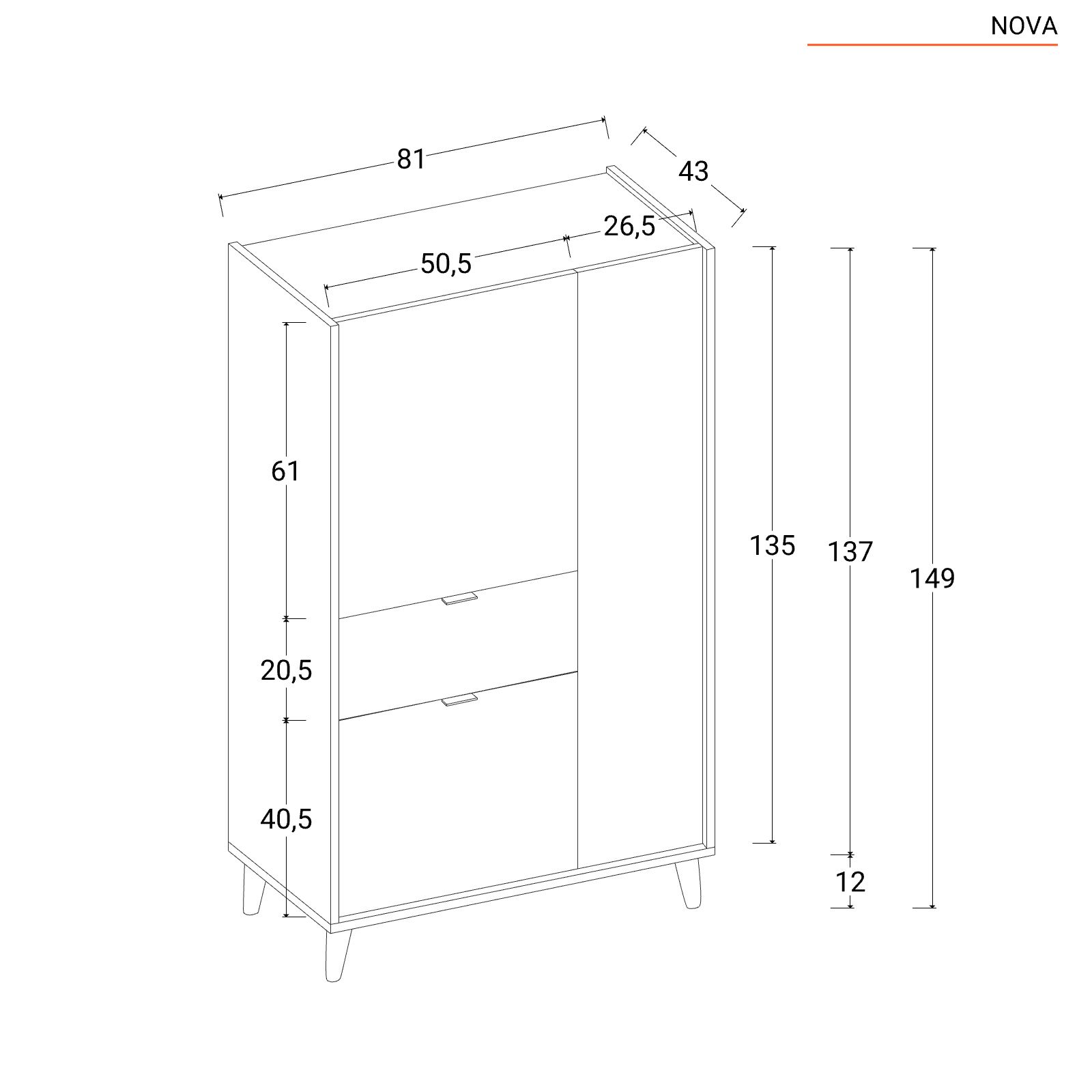 KTHLBRH Credenza Bagno Armadietto da Corridoio Credenza Rovere Sonoma  62x32x103,5 cm in Legno Multistrato Adatto per Ufficio, Sala da Pranzo,  Soggiorno : : Casa e cucina