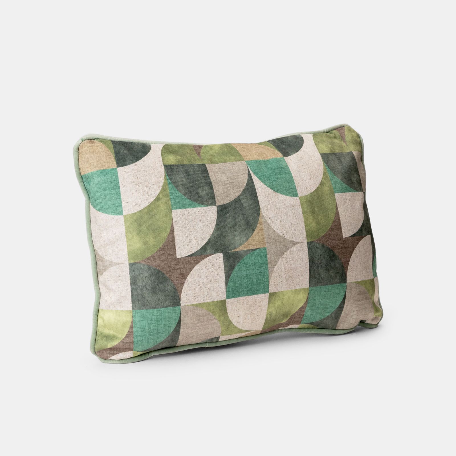 Homewish Federe Per Cuscini 45x45 Cm – Verde Lime E Grigio, Motivo Geometrico Patchwork, Confezione Da 2 - 2