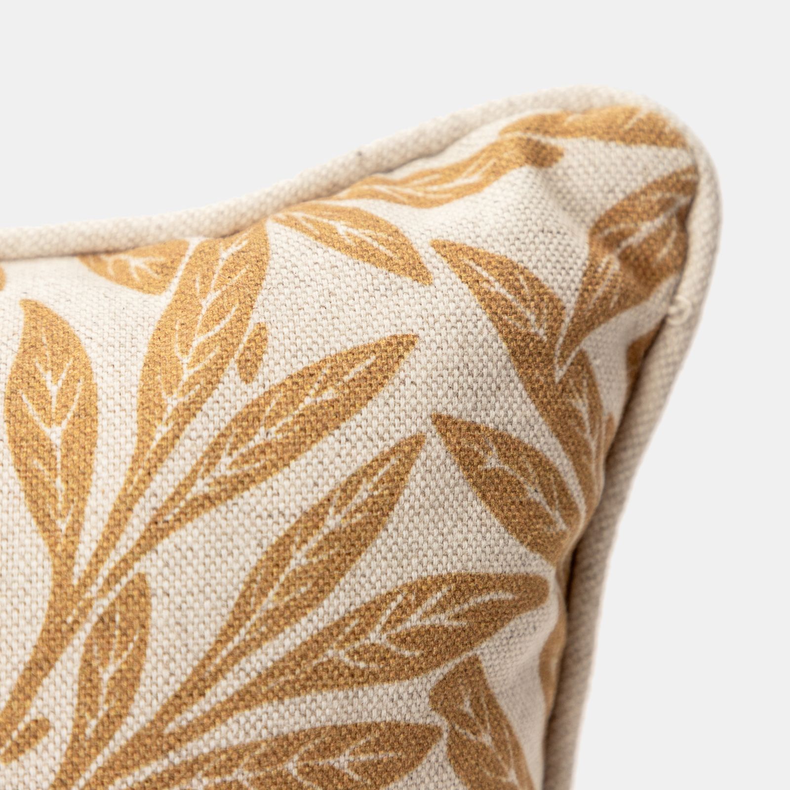 Federa Per Cuscino Bohémien Zealax, 51x50 Cm, In Tela Di Cotone Colorato, Motivo Oro Giallo E Bianco Naturale, 1 Pezzo Senza Imbottitura
