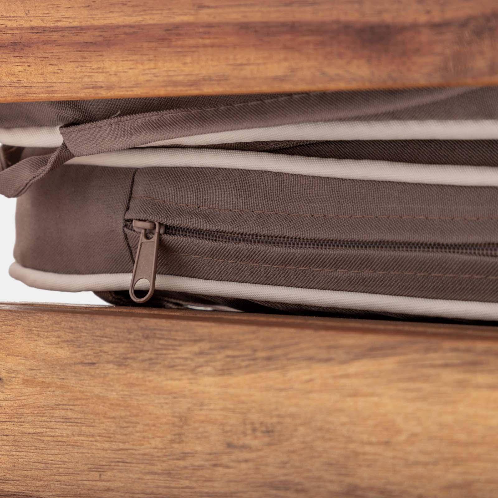 DanChen Cuscino Per Panca Da Giardino 80x30 Cm – Imbottito In Schiuma Alta Densità, Federa Rimovibile E Lavabile, Antiscivolo, Per Esterni E Interni