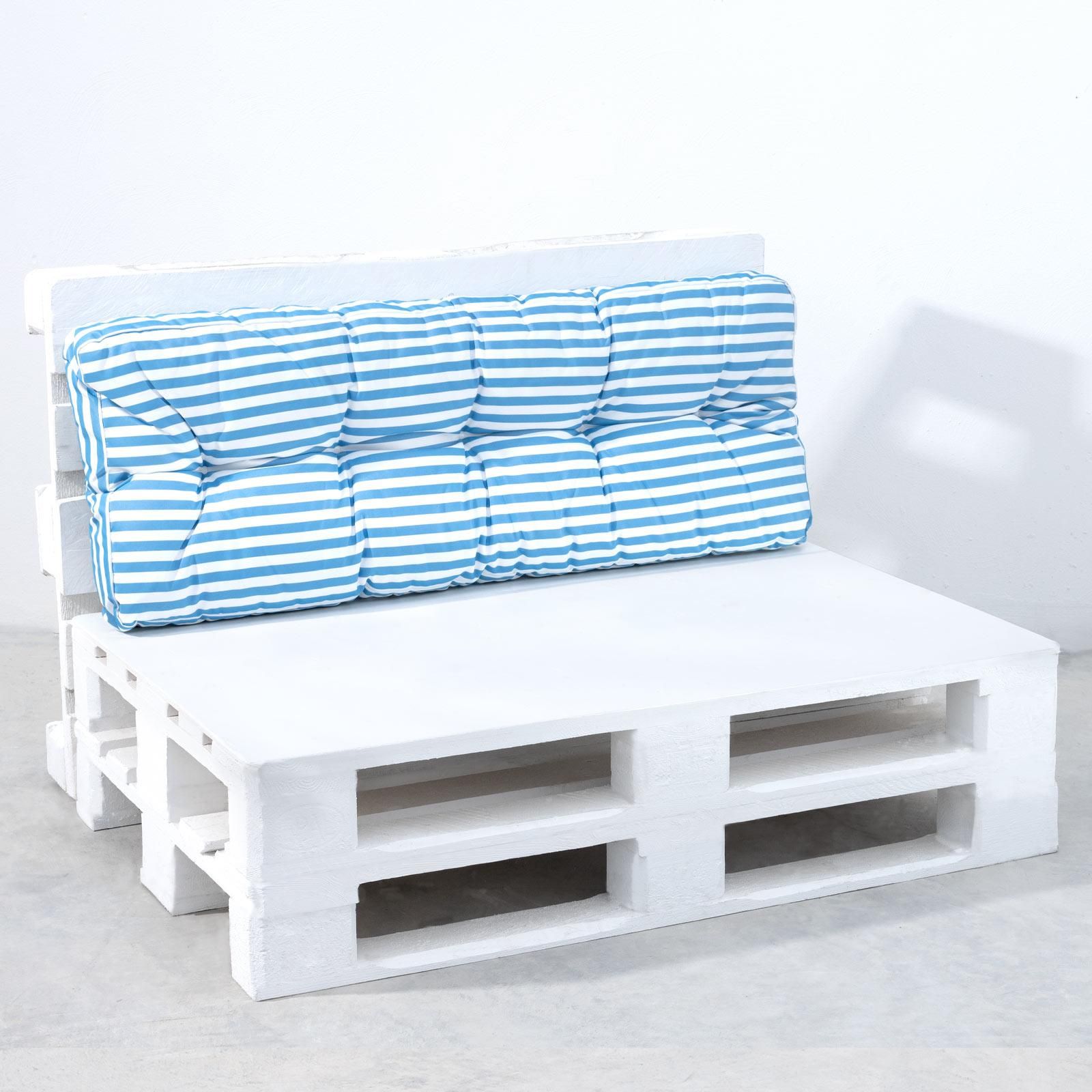 en.casa] 1x Cuscino schienale per divano paletta euro [crema] cuscini per  palette supporto In/Outdoor mobili imbottiti