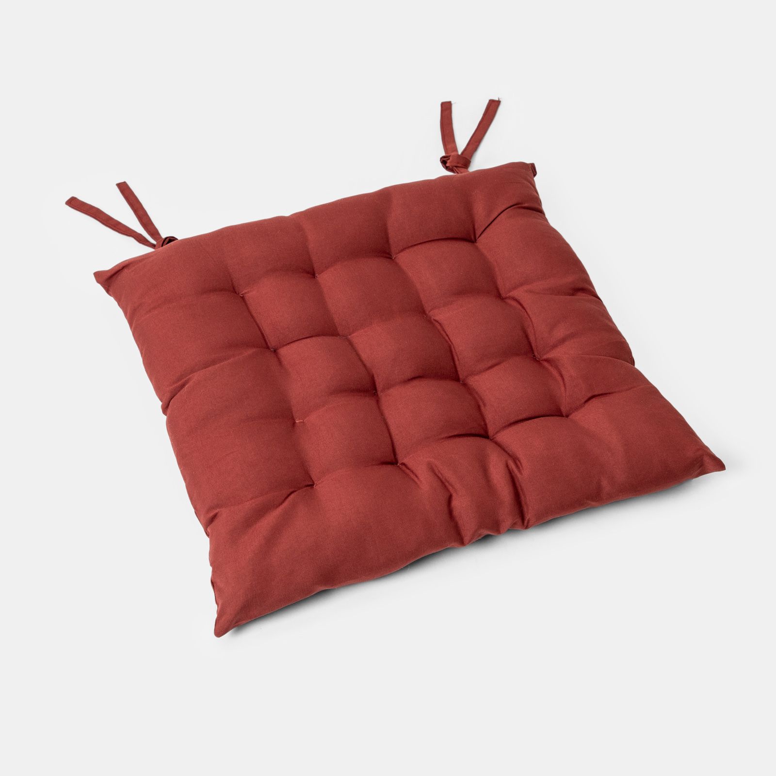 set 2 cuscini per sedia da giardino 100% poliestere rosso 100 x 50 x 3