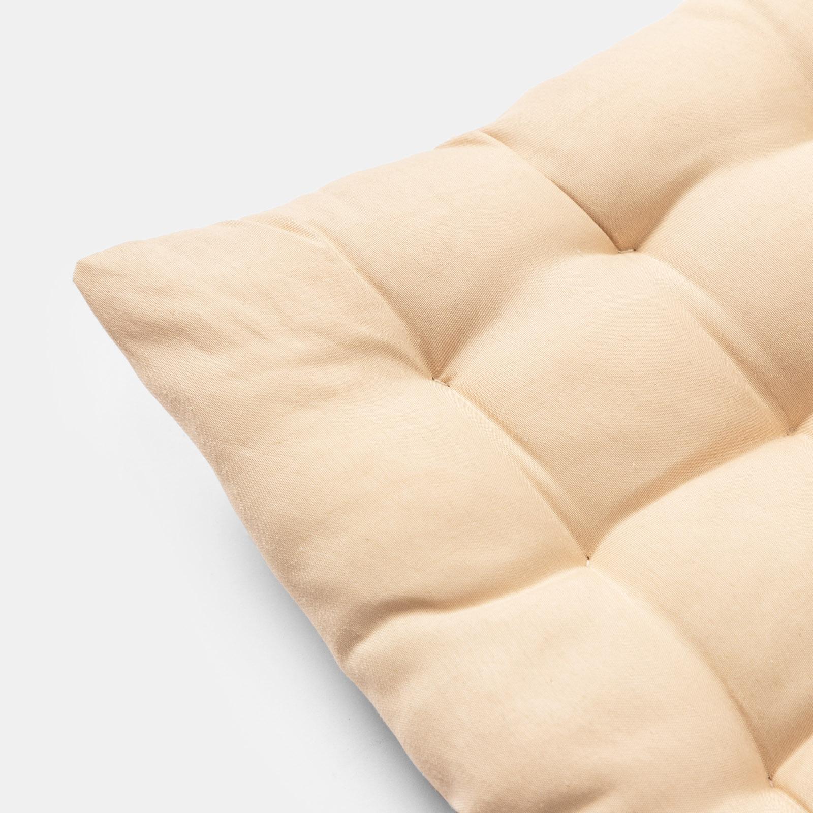 Cuscino Per Sedia Trapuntato 50x50cm - Per Interni Ed Esterni - Grigio Scuro - Imbottitura Schiuma - Foto 3