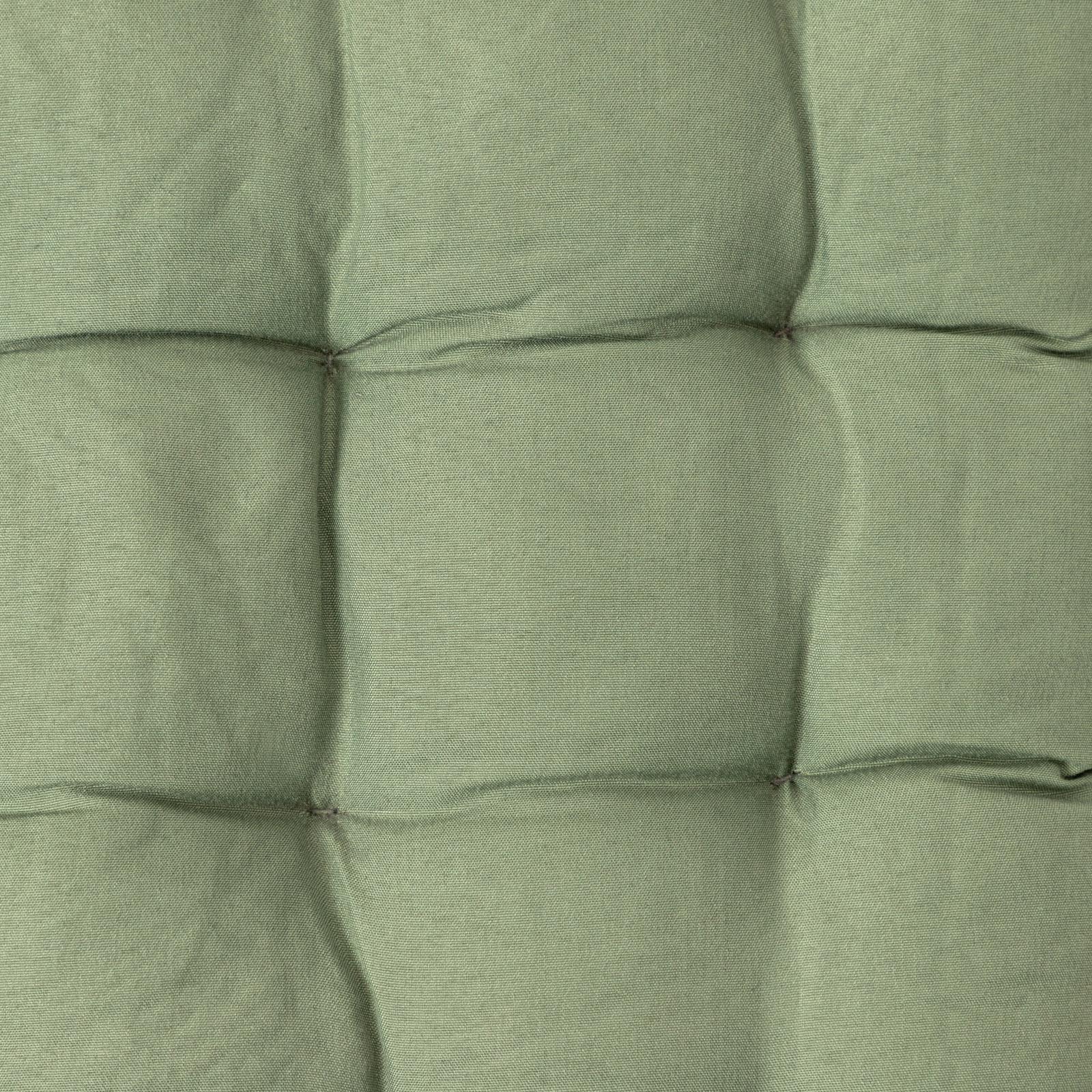 Cuscino Sedia Aura 40x40 Cm | Verde Scuro Con Nastri | Per Interni Ed Esterni | Imbottitura Soffice - Foto 2