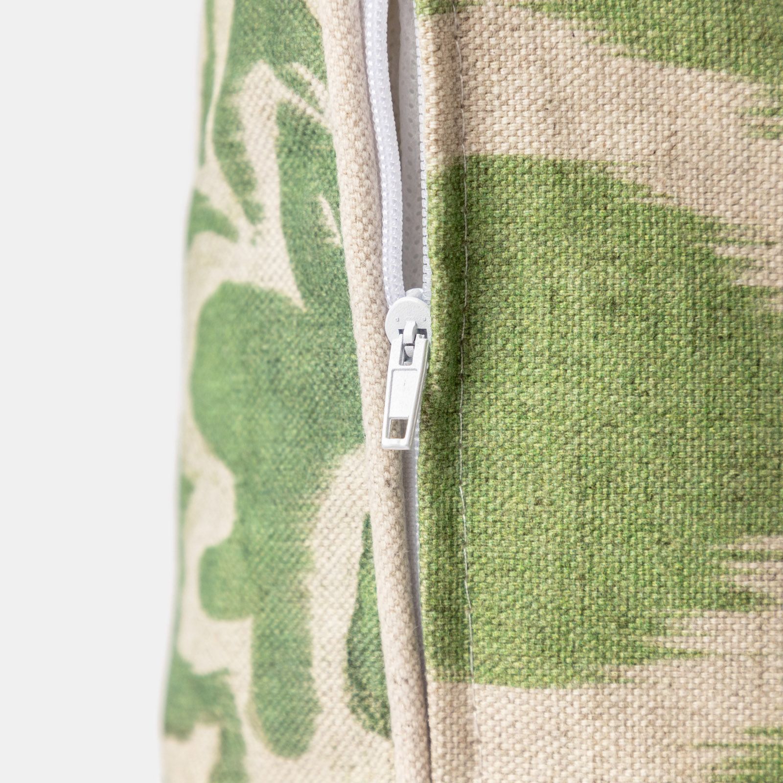 Federa Per Cuscino In Lino Verde Con Nappe – 45x45 Cm, Stile Boho Per Divano E Letto