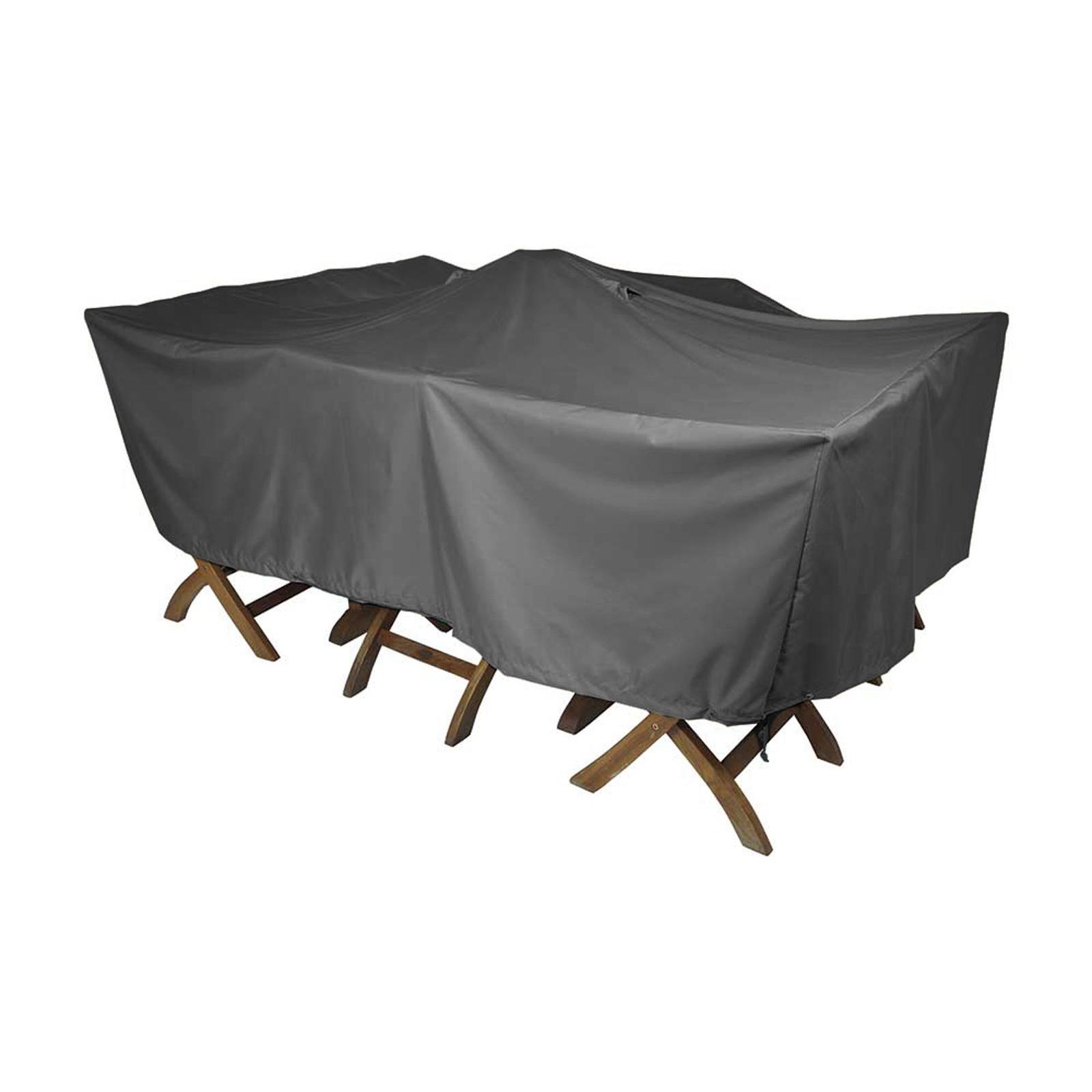 Copertura Per Mobili Da Giardino 290x180x54 Cm - Telo Oxford 420D Impermeabile, Antivento, Con Cordini Regolabili, Nero
