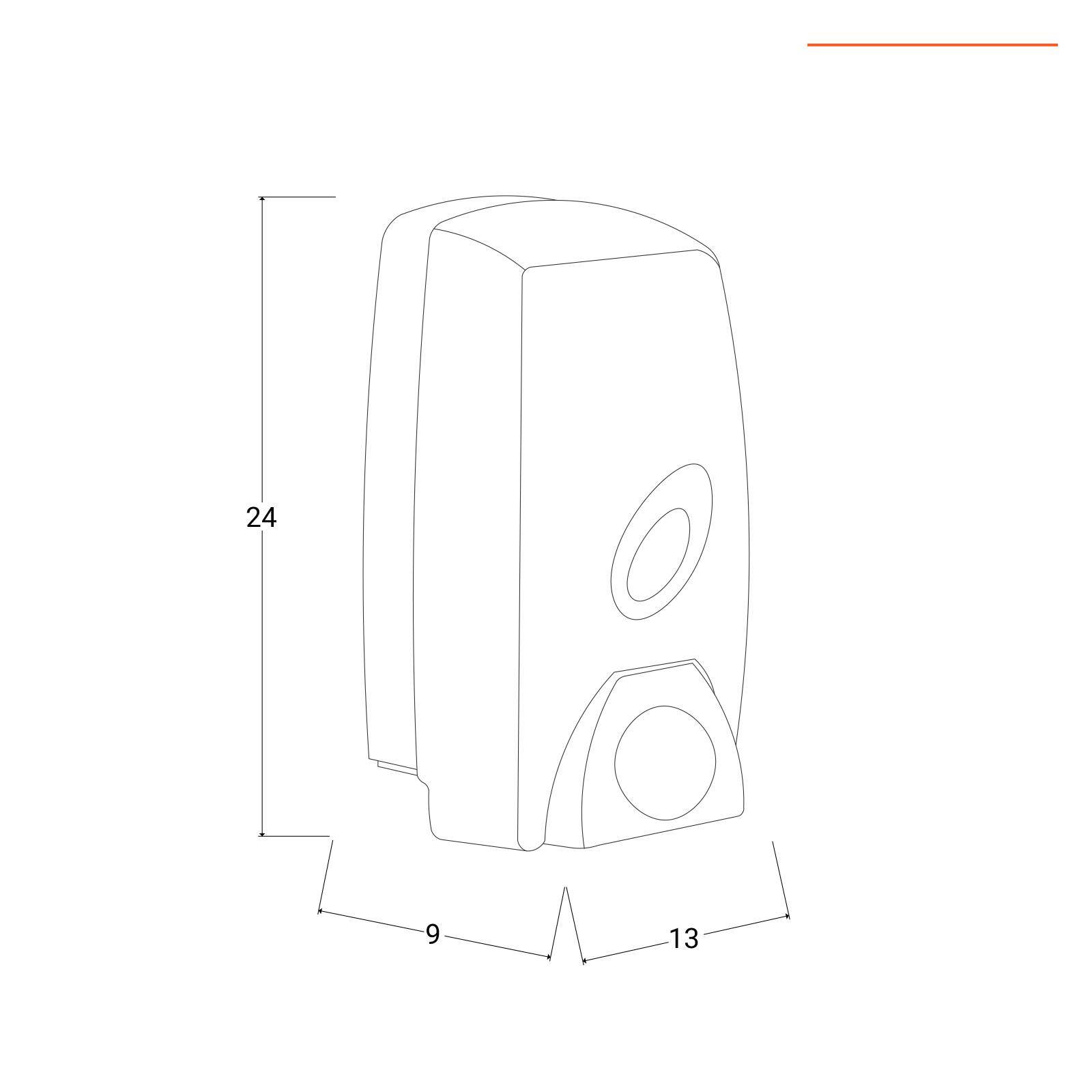 OML Portasapone dispenser liquido Quadro a muro ad incollo-L305DQ CR