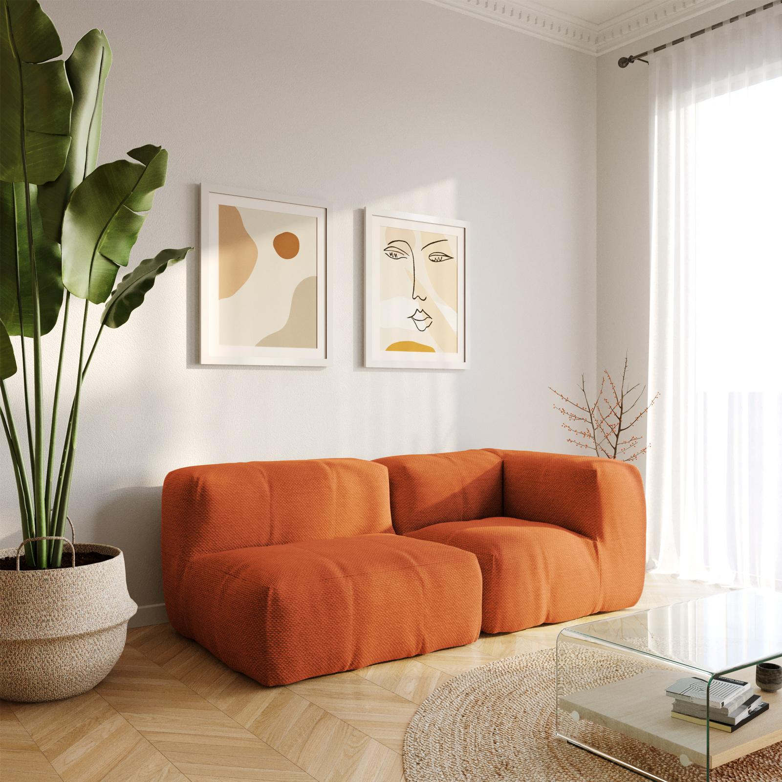 Pareti Color Mattone Divano Color Terracotta Carta Da Parati