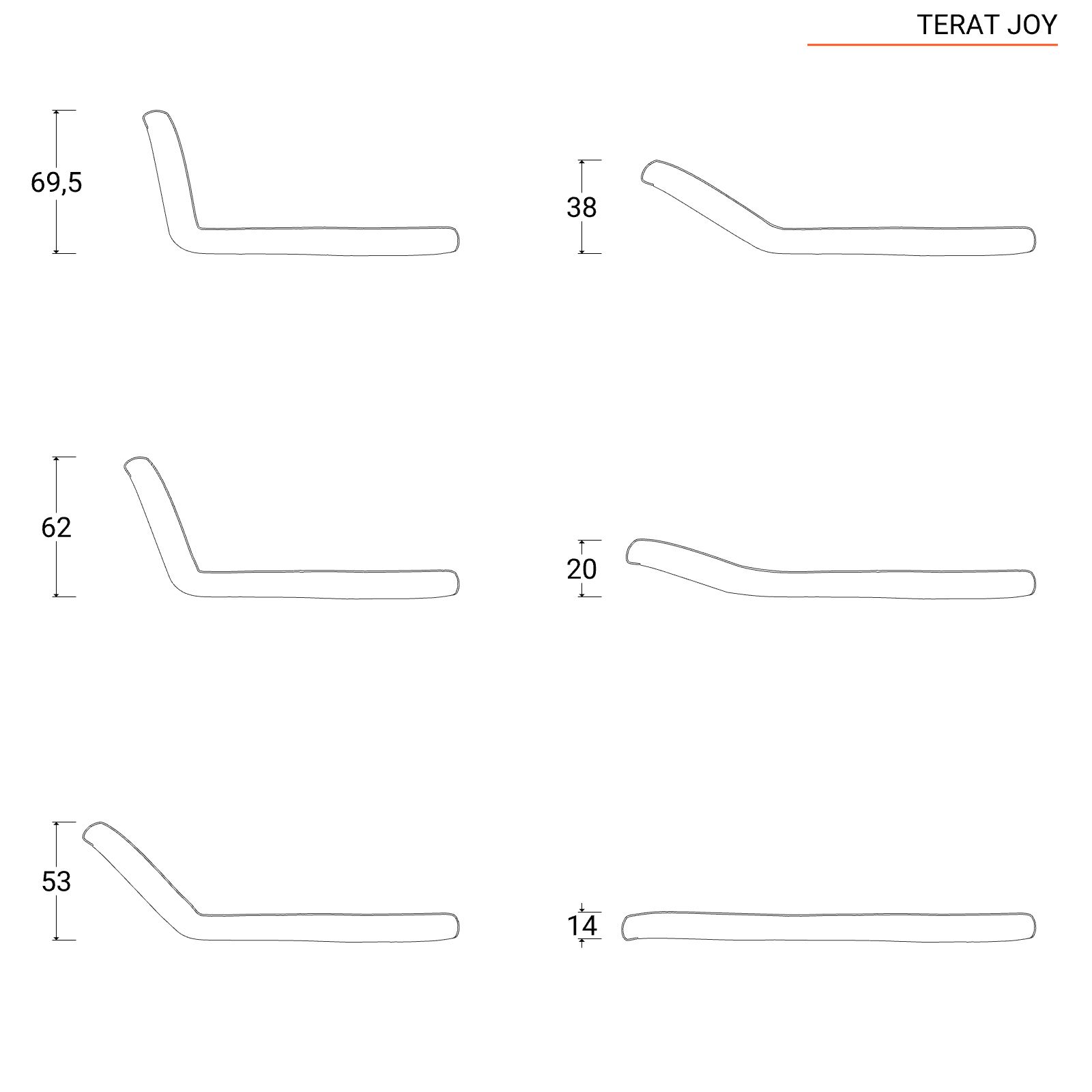 Divano letto 2 posti 134x82 cm in velluto a coste senape con schienale  regolabile - Terat Joy