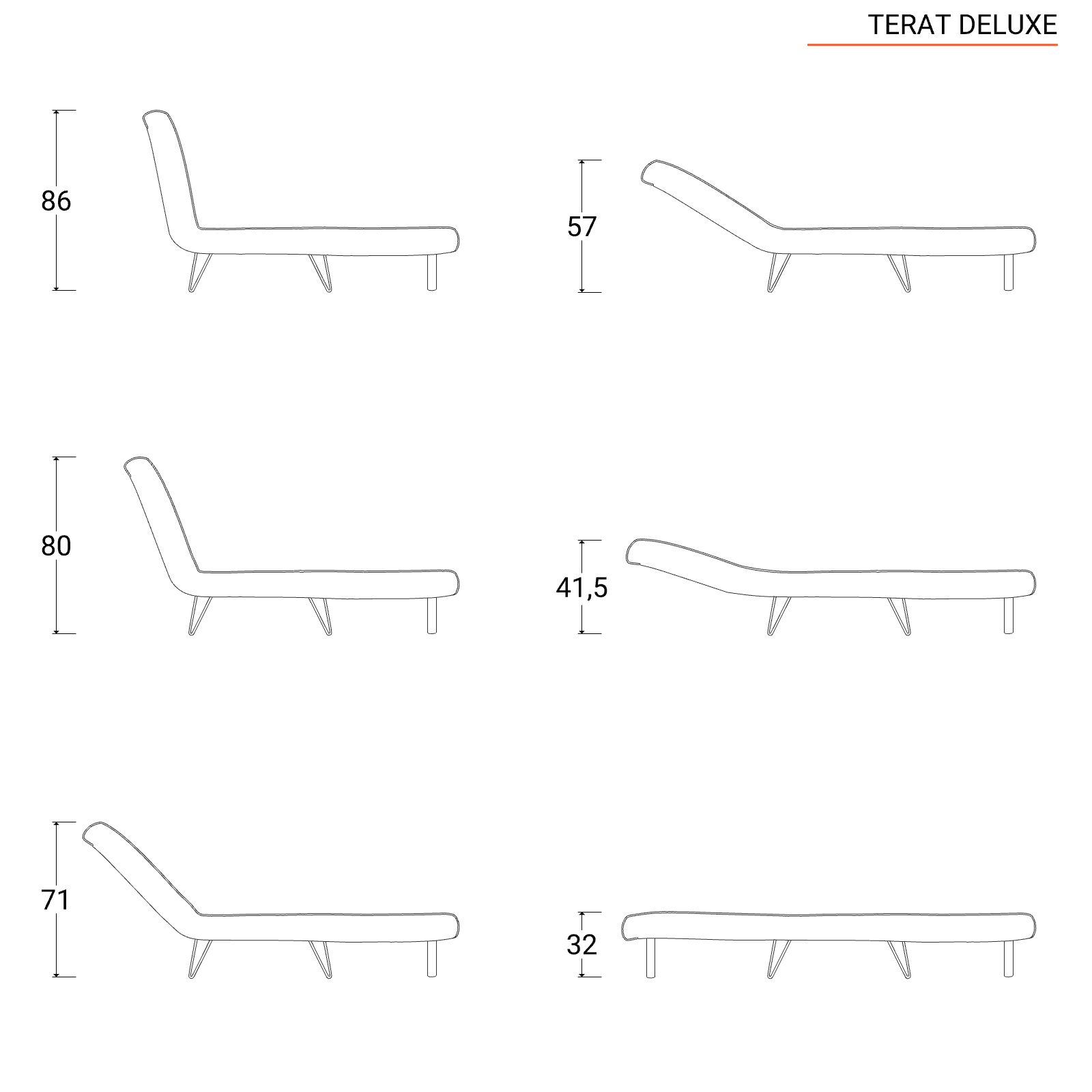 Divano letto 133x78 cm in velluto a coste grigio chiaro con schienale  regolabile e gambe nere - Terat Deluxe