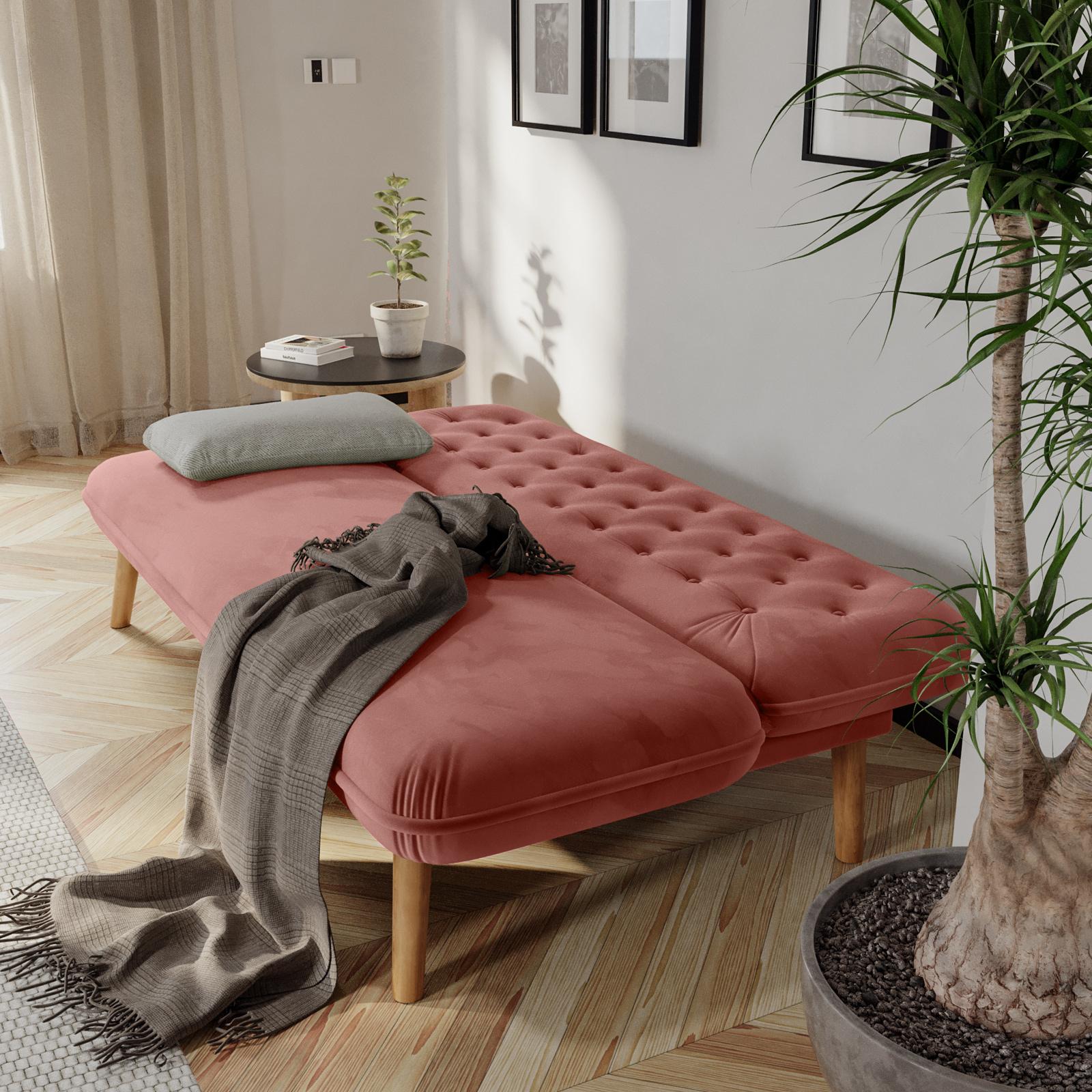 Poltrona Letto Poltrone In Velluto Rosa Poltroncina Poltrona