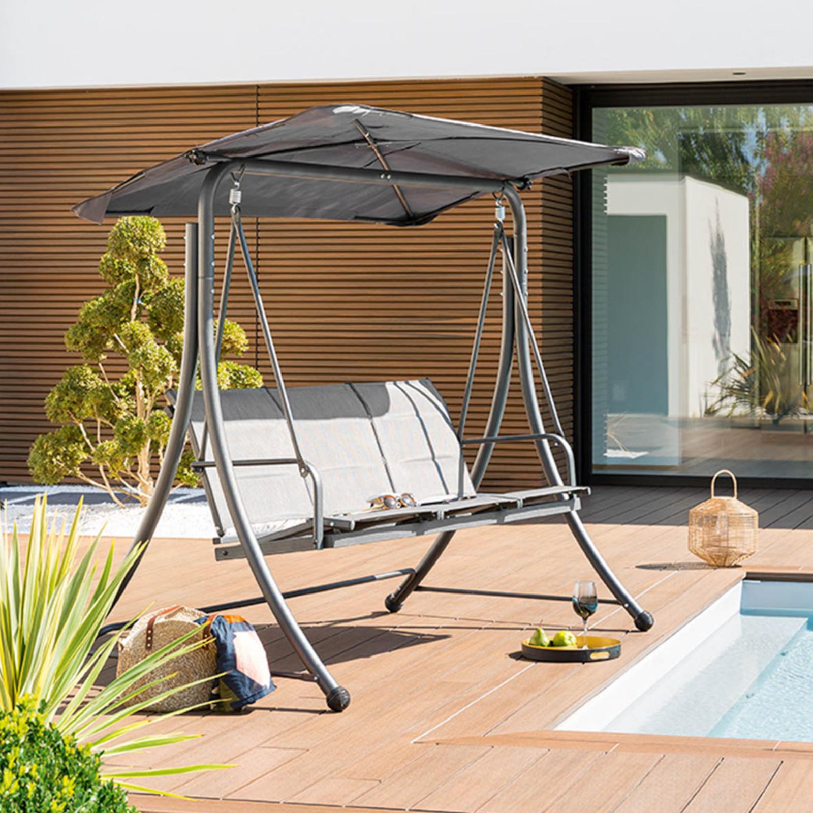 Dondolo Gazebo Harem Con Zanzariera - Trasformabile In Letto, 155x235x240 Cm - Foto 2