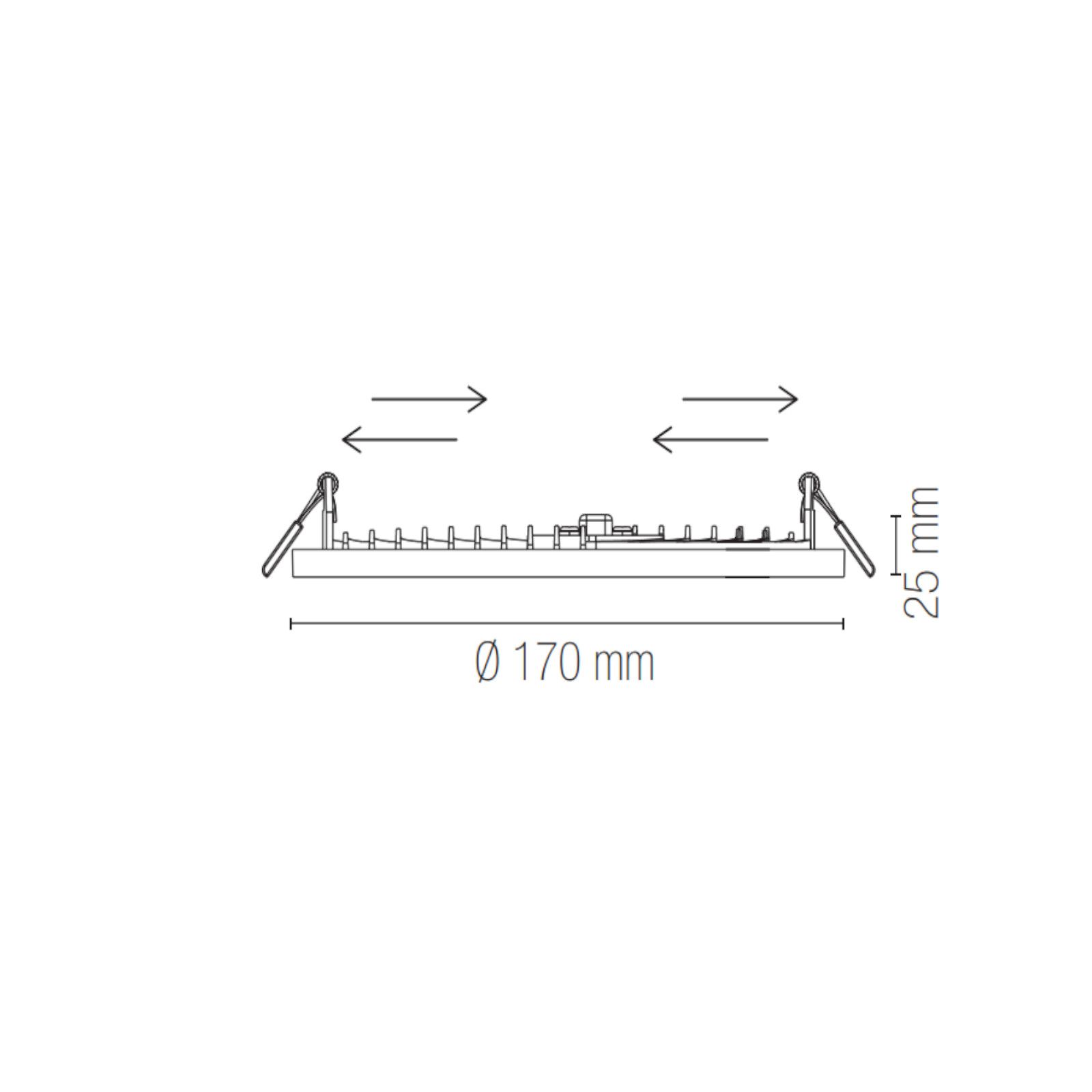 Faretto LED lineare da soffitto SIERRA 8W 720Lm UGR17 Bianco